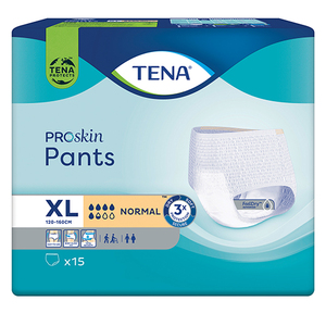 TENA PROSKIN PANTS NORMAL X-LARGE 15'S