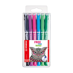 STABILO SENSOR FINELINER ASRTD WALLET 6s