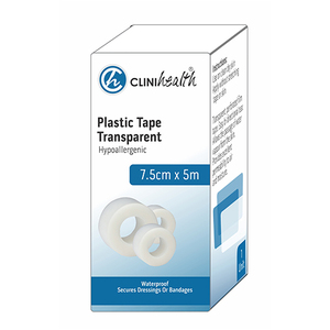 TRANSPARENT TAPE 7.5CMx5M CLINIHEALTH 1