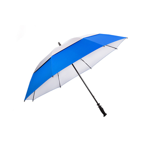 UMBRELLA GOLF AU-56UV UV COATED-WHTE&BL