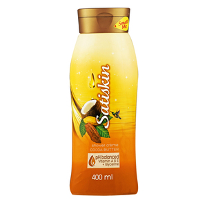 SATISKIN SHOWER GEL-COCOA BUTTER 400ML
