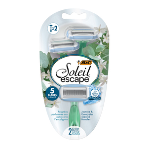 BIC SOLEIL ESCAPE 5 BLADES 2 RAZORS