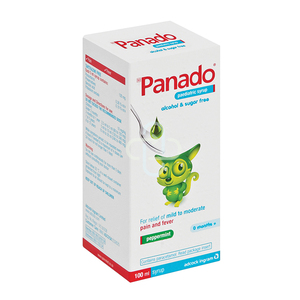 PANADO PAED SYRUP 100ML ALCOH&SUGAR FREE