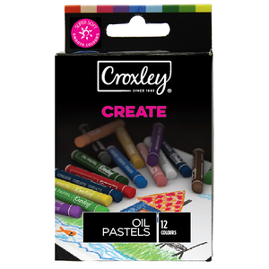 CROXLEY CREATE OIL PASTELS 8MM 12'S