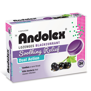 ANDOLEX LOZENGES BLACKCURANT 24