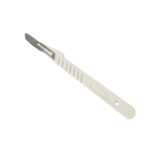 SURGICAL BLADE 15 SS+PLASTIC HANDLE 10~