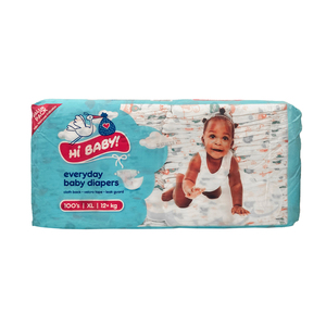 HI BABY EVERYDAY DIAPERS XL 12KG+  100