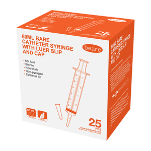 SYRINGE 60ML CATHETER TIP LS BEARE 25~