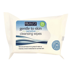 BEAUTY FORMULAS SENS CLEANSING WIPES 25