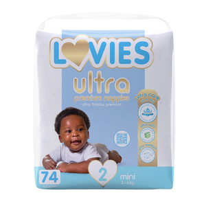 LOVIES ULTRA PREMIUM NAPPIES MINI 74
