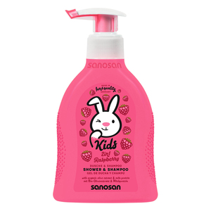 SANOSAN BABY BATH & SHPO RASPBERRY 400ML