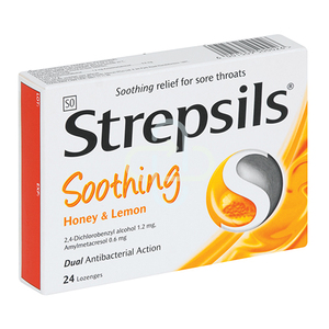 STREPSILS HONEY&LEMON 24 LOZENGES