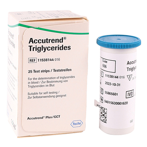 ACCUTREND TRIGLYCERIDE STRIPS 25~