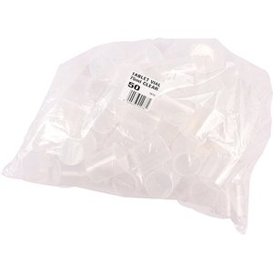 PLAS PILL VIAL 75ML CLEAR  50