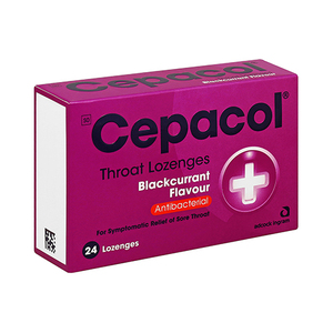 CEPACOL LOZENGES BLACK CURRANT 24