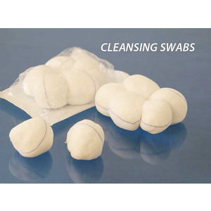 CLEANSING SWAB 65MM PLAIN STE AKACIA 5'S
