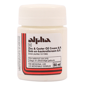 ALPHA ZINC & CASTOR CREAM 50G