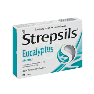 STREPSILS EUCALYPTUS 24 LOZENGES