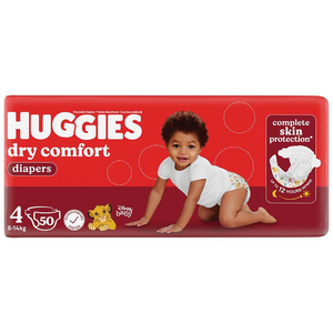 HUGGIES DRY COMFORT SIZE 4 MAXI 50PCK