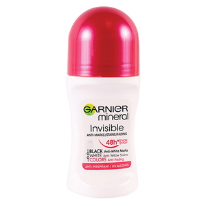 GARNIER WOMEN INV BLK WHITE ROLL-ON 50ML