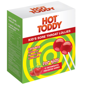 HOT TODDY KIDS SORE THROAT LOLLIES 12