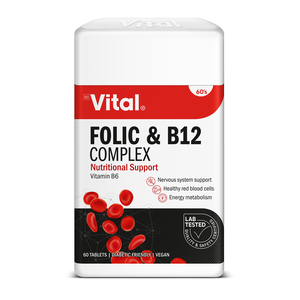VITAL FOLIC & B12 COMPLEX TABS 60