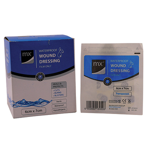 WOUND DRESSING MX FILM TRANSP 6X7CM 100~
