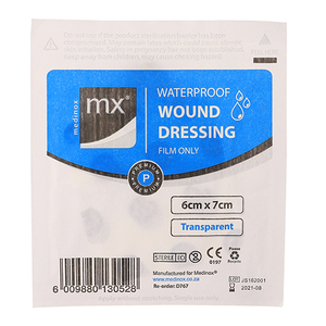 WOUND DRESSING MX FILM TRANSP 6X7CM 1