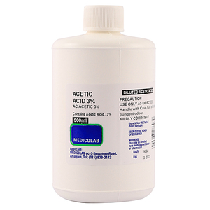 ACETIC ACID 3% 500ML MEDICOLAB