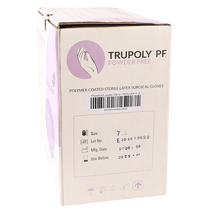 GLOVES TRUPOLY LATEX PF SIZE 7.5  50~
