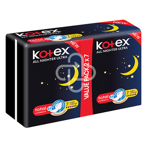 KOTEX ULTRA THIN NIGHTER WINGS DUO 14