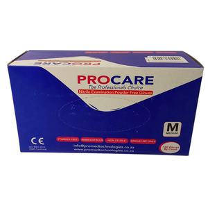 GLOVE EXAM NITRILE P/F MEDIUM 100~