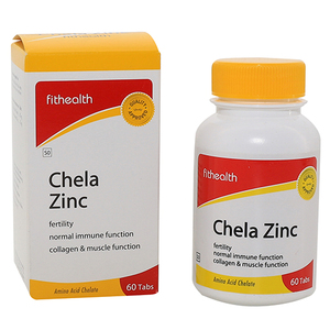 CHELA ZINC TABS FITHEALTH 60