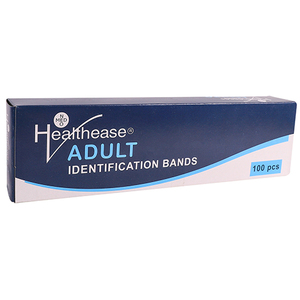 ID BAND YELLOW ADULT HEALTHEASE 100~