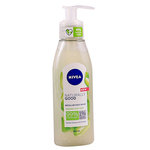 NIVEA FACE WASH GEL NATURALLY GOOD 140ML