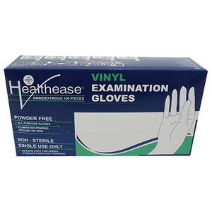 GLOVE VINYL MEDIUM HEALTHEASE 100~