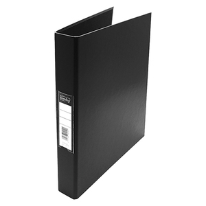 RING BINDER 25MM BLACK PVC