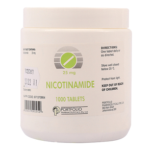 NICOTINAMIDE 25MG 1000 TABLETS VIT B3