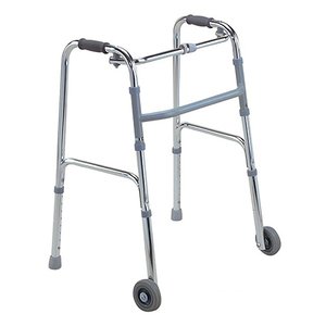 ROLLATOR FRONT WHEEL FOLDING