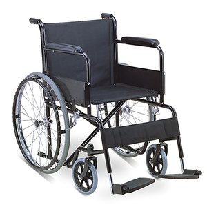 WHEELCHAIR -STEEL/NYLON/FIX ARM FOOT