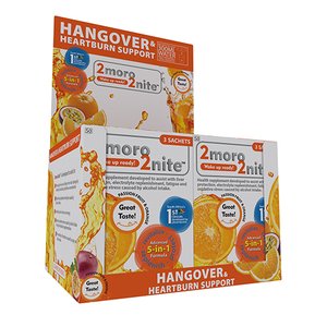 2MORO2NITE 10X3  SACHET SHIPPER ~