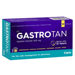 GASTROTAN 500MG CAPSULES 10