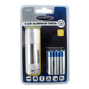 LEISURE QUIP 9 LED ALUMINIUM TORCH