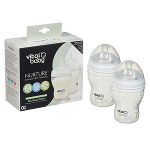 VITAL BABY NURTURE FEED BOTTLE 240MLX2~