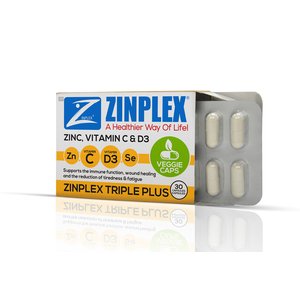 ZINPLEX TRIPLE PLUS VEGI CAPSULES 30