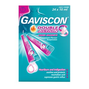 GAVISCON DOUBLE ACTION SACHETS 24