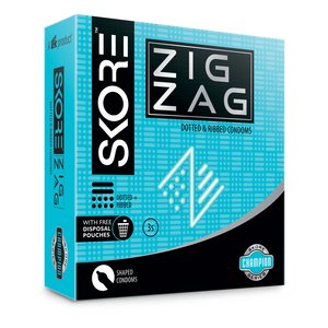 SKORE CONDOMS CHAMPION ZIG ZAG 3