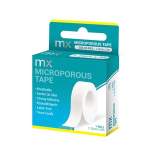 MICROPOROUS TAPE MX 12.5MM X 3M 1's