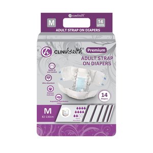 ADULT DIAPERS PREMIUM STRAP-ON MEDIU 14