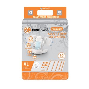 ADULT DIAPERS PREMIUM STRAP-ON X-LRG 10